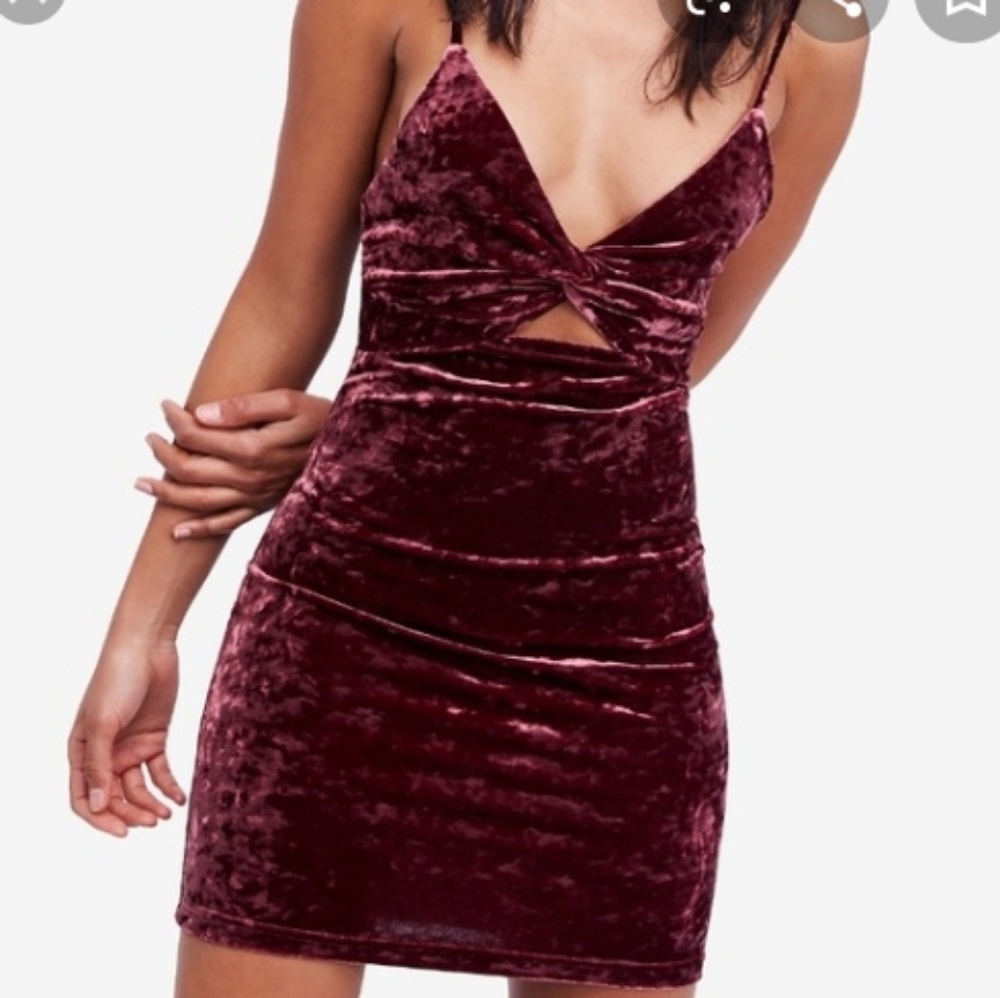 Free people velvet dress